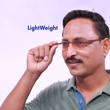 Rimless Colored Adaptive Power Reading Glasses B1 G2 Free (3CRG) - Image 4