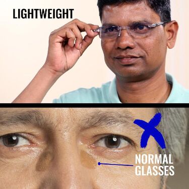 Rimless Daily Use Bifocal Reading Glasses - Buy 1 Get 2 FREE (3BRG16) - Image 5