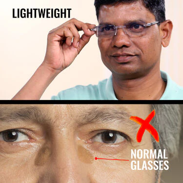 Rimless Daily Use Bifocal Reading Glasses - Buy 1 Get 1 Free (BRG16) - Image 4