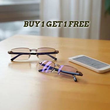 Rimless Foldable Coloured Adaptive Power Reading Glasses Buy 1 Get 1 Free (2FCORG13) - Image 3