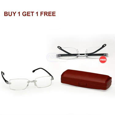 Rimless Adaptive Power Bifocal Reading Glasses B1G1 (BORG4) - Image 2