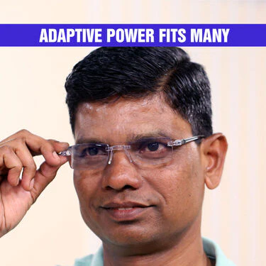 Rimless Adaptive Power Reading Glasses B1 G1 (2RG1) - Image 3