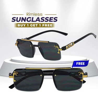 Rimless Sunglasses Buy1 Get1 Free (2RSG3) - Image 2