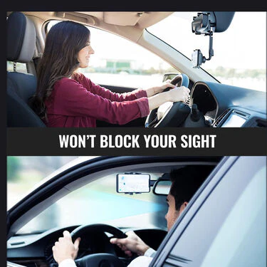 Rotating Car Mobile Holder For Navigation Live Recording Selfies Video Watching - Image 3