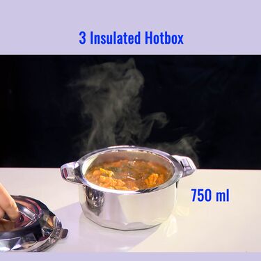 Set Of 3 Stainless Steel Casseroles (3SC4) - Image 3