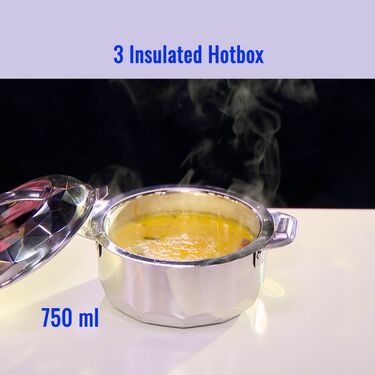 Set Of 3 Stainless Steel Casseroles (3SC4) - Image 4