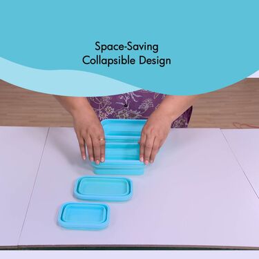 Set Of 4 Foldable Silicone Storage Containers (4FSSC1) - Image 3