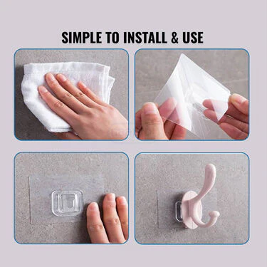 Set of 6 Heavy Duty No Drill No Nail Utility Hooks (6H1) - Image 5