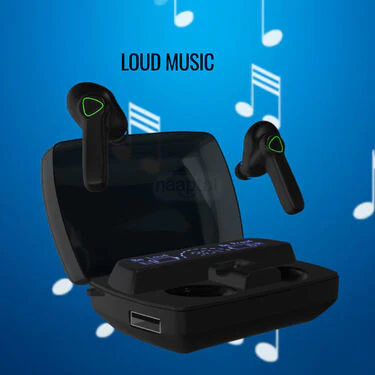 Smart Bluetooth Earbuds With LED Display Power Bank & Torch + Free Trimmer (TWS63) - Image 7
