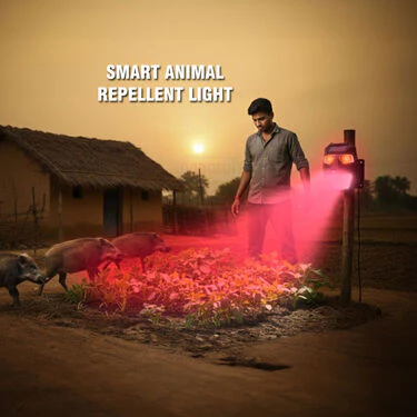 Solar Rrechargeable Animal Repellent light With Motion Sensor (LL37) - Image 2