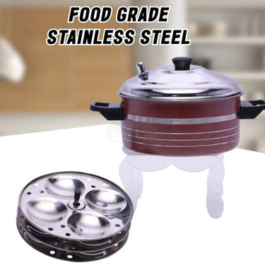 Stainless Steel Multi Cooker + 12 Cavity Idli Rack (1MC3) - Image 5