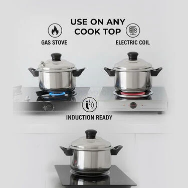 Stainless Steel Multi Cooker + 12 Cavity Idli Rack (1MMC1) - Image 5