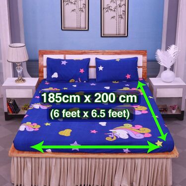 Unicorn Fitted Double Bed sheet with 2 Pillow Covers (DBS16) - Image 2