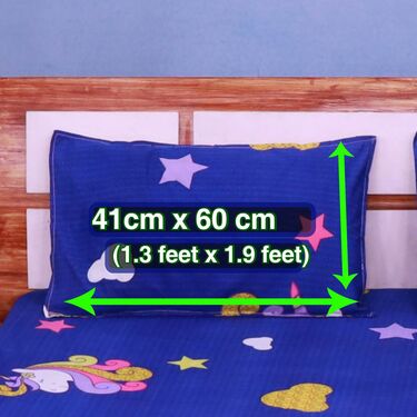 Unicorn Fitted Double Bed sheet with 2 Pillow Covers (DBS16) - Image 3