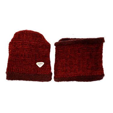Winter Extra Warm Velvet Cap And Muffler Combo (WWC3) - Image 5
