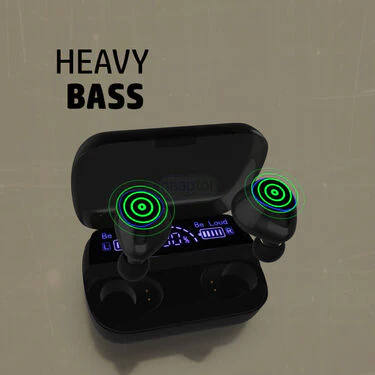 Wireless Bluetooth Earpod With Charging Case & Inbuilt Powerbank + FREE Mobile Screen Enlarger (TWS46) - Image 2