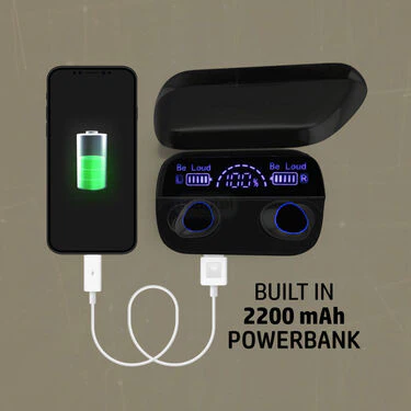 Wireless Bluetooth Earpod With Charging Case & Inbuilt Powerbank + FREE Mobile Screen Enlarger (TWS46) - Image 5