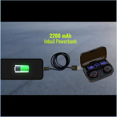 Wireless Bluetooth Earpod with Charging Case & Inbuilt Powerbank (GB-TW25) - Image 7