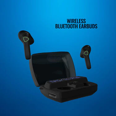 Wireless Bluetooth Earpod With Charging Chase Torch & Inbuilt Powerbank + FREE 3 In 1 Charging Cable (TWS62) - Image 2