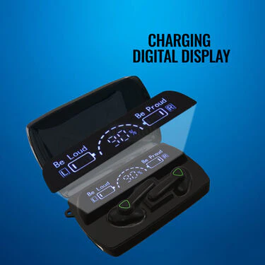 Wireless Bluetooth Earpod With Charging Chase Torch & Inbuilt Powerbank + FREE 3 In 1 Charging Cable (TWS62) - Image 4
