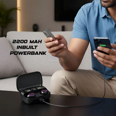 Wireless Bluetooth Earpods With Inbuilt Power Bank (TWS87) - Image 4