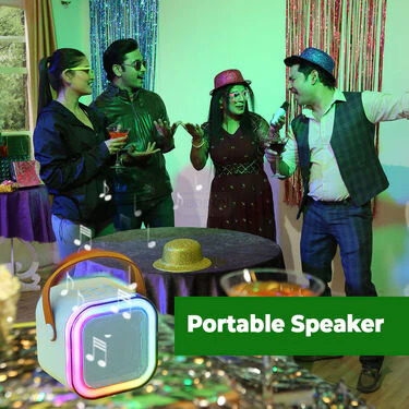 Wireless Bluetooth Karaoke Speaker & Mic with Colourful dancing lights (KBS1) - Image 5