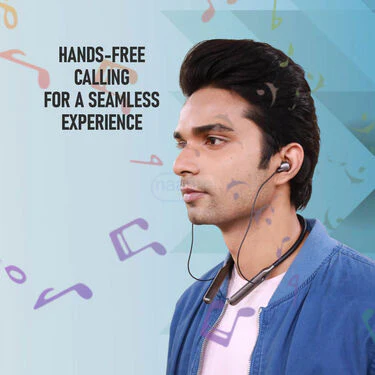 Wireless Bluetooth Neckband Earphone With Free Emergency Keychain Powerbank (PB22) - Image 3