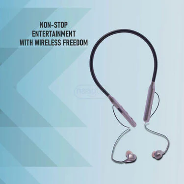 Wireless Bluetooth Neckband Earphone With Free Emergency Keychain Powerbank (PB22) - Image 4