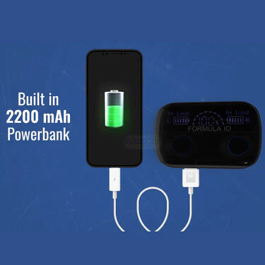 Wireless Earpods with Charging Case & Inbuilt Powerbank M10 with Free Golden Stretchable Watch (TWS13A) - Image 3