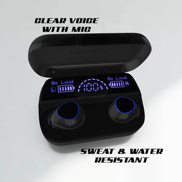 Wireless Earpods with Charging Inbuilt Power Bank M10 with Free 4 in 1 USB Charger Cable (TWS68) - Image 2