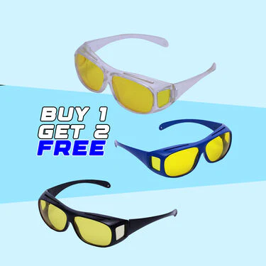 Wrap Around Night Vision Glasses Buy 1 Get 2 Free (3WNG2) - Image 2